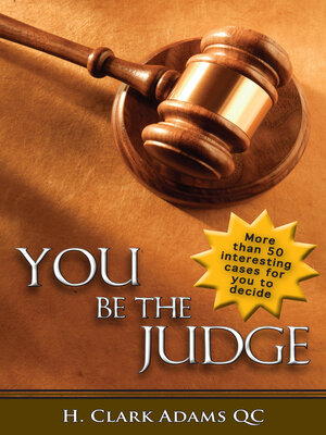 cover image of You Be the Judge